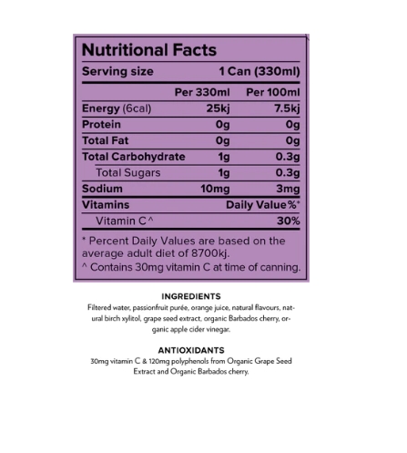 Kreol Antioxidant Infusion Passionfruit Orange 330ml Drinks And Juices
