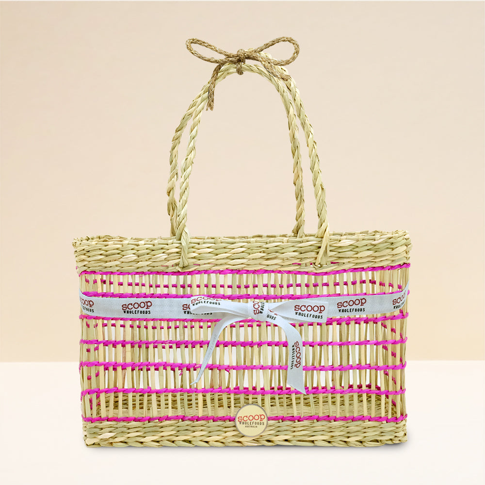 Pink Seagrass Basket