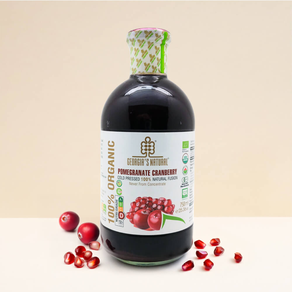 GN 100% Pure Organic Pomegranate Cranberry 750mL