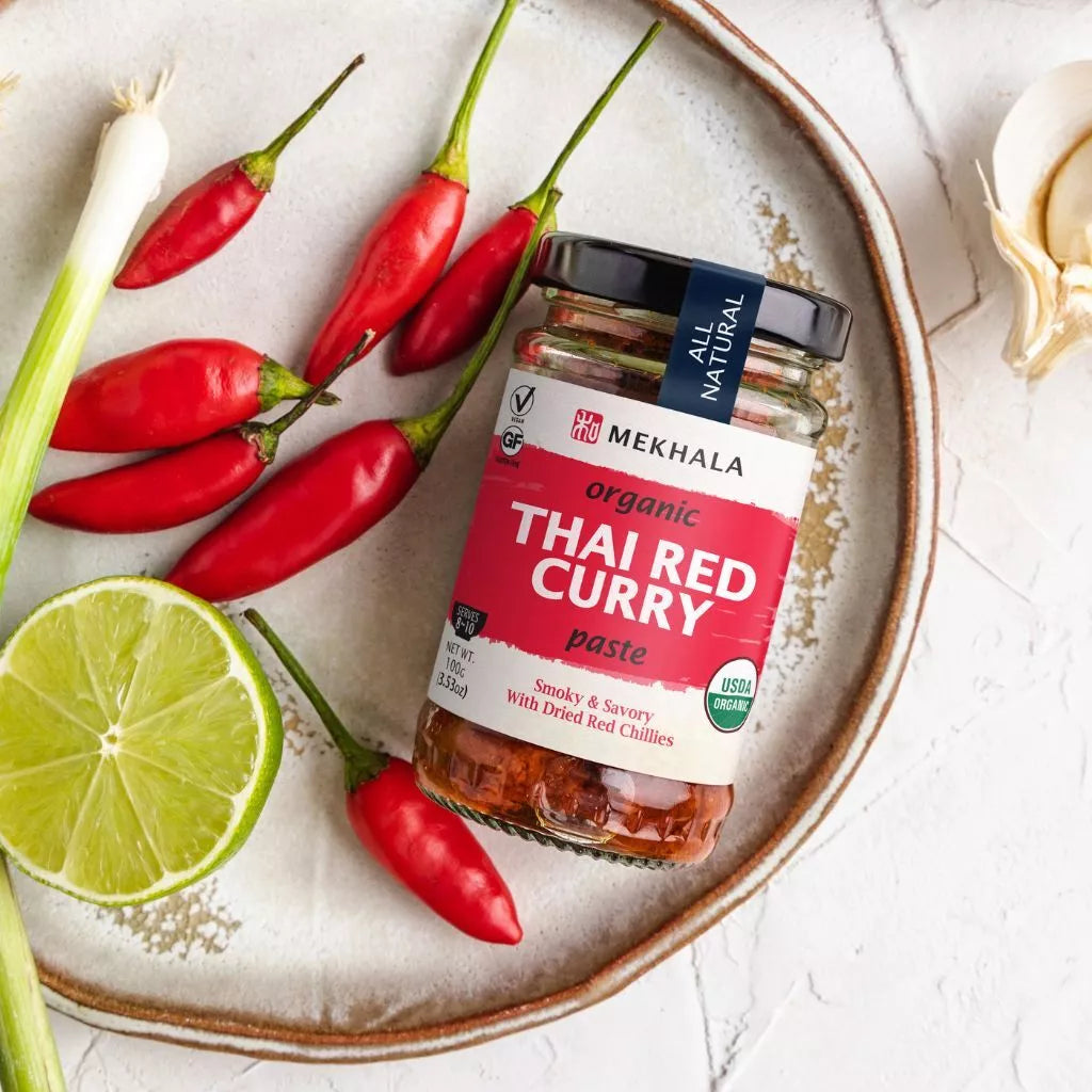 Organic Thai Red Curry Paste 100G Sauce And Paste