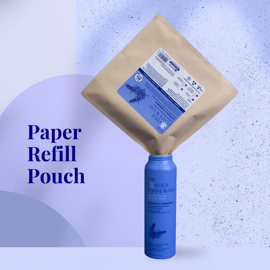 The Powder Shampoo Relaxing Night Body Foam Wash (Butterfly Pea Flower, Lavender & Chamomile)