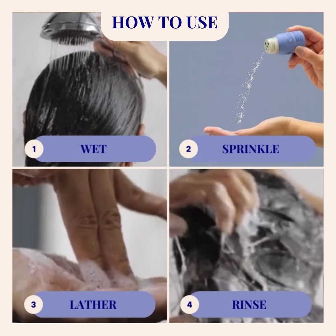 The Powder Shampoo Relaxing Night Body Foam Wash (Butterfly Pea Flower, Lavender & Chamomile)