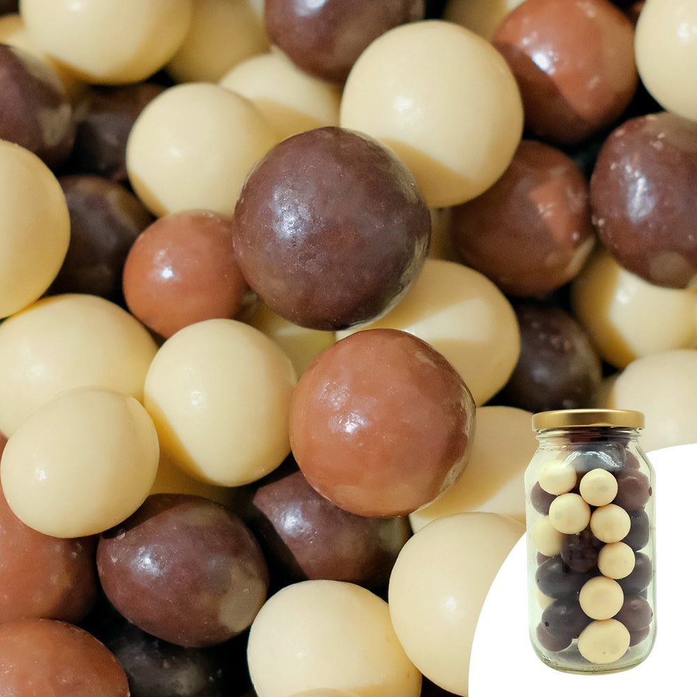 Trio Of Chocolate Macadamia 350G Chocolate