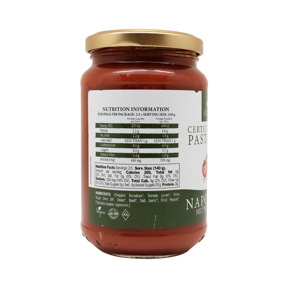 Organic Napoletana Pasta Sauce