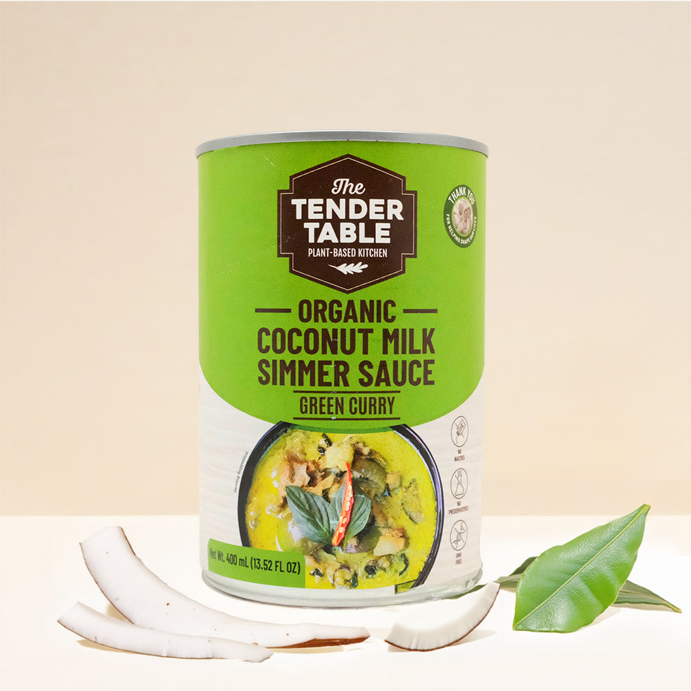 The Tender Table Organic Coconut Milk Simmer Sauce Green Curry 400Ml Sauce And Paste