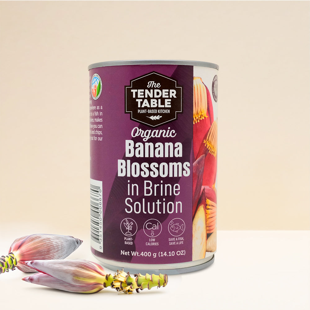 The Tender Table Organic Banana Blossoms (In Brine Solution) 400G Sauce And Paste