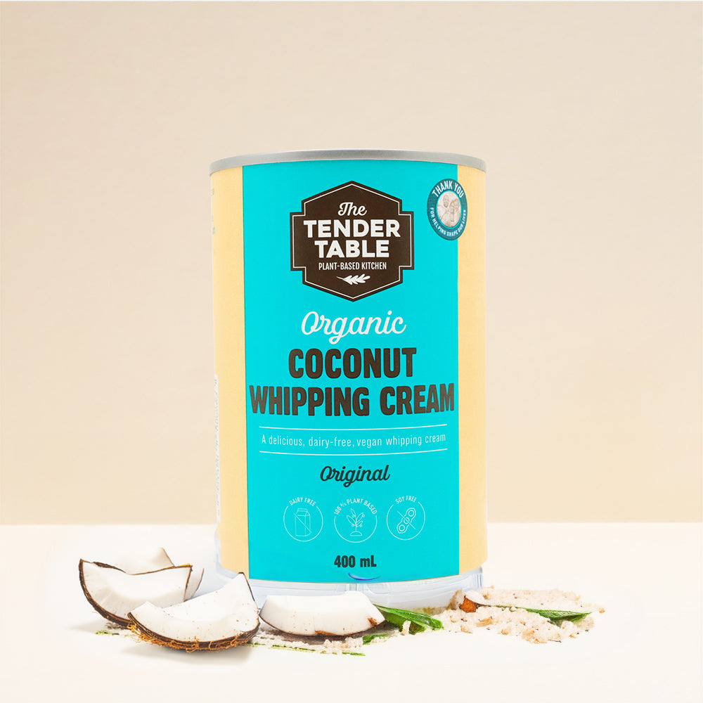 The Tender Table Organic Coconut Whipping Cream Original 400Ml Sauce And Paste