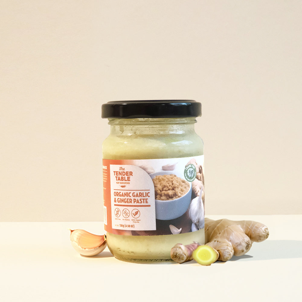 The Tender Table Organic Garlic & Ginger Paste 130G Sauce And Paste