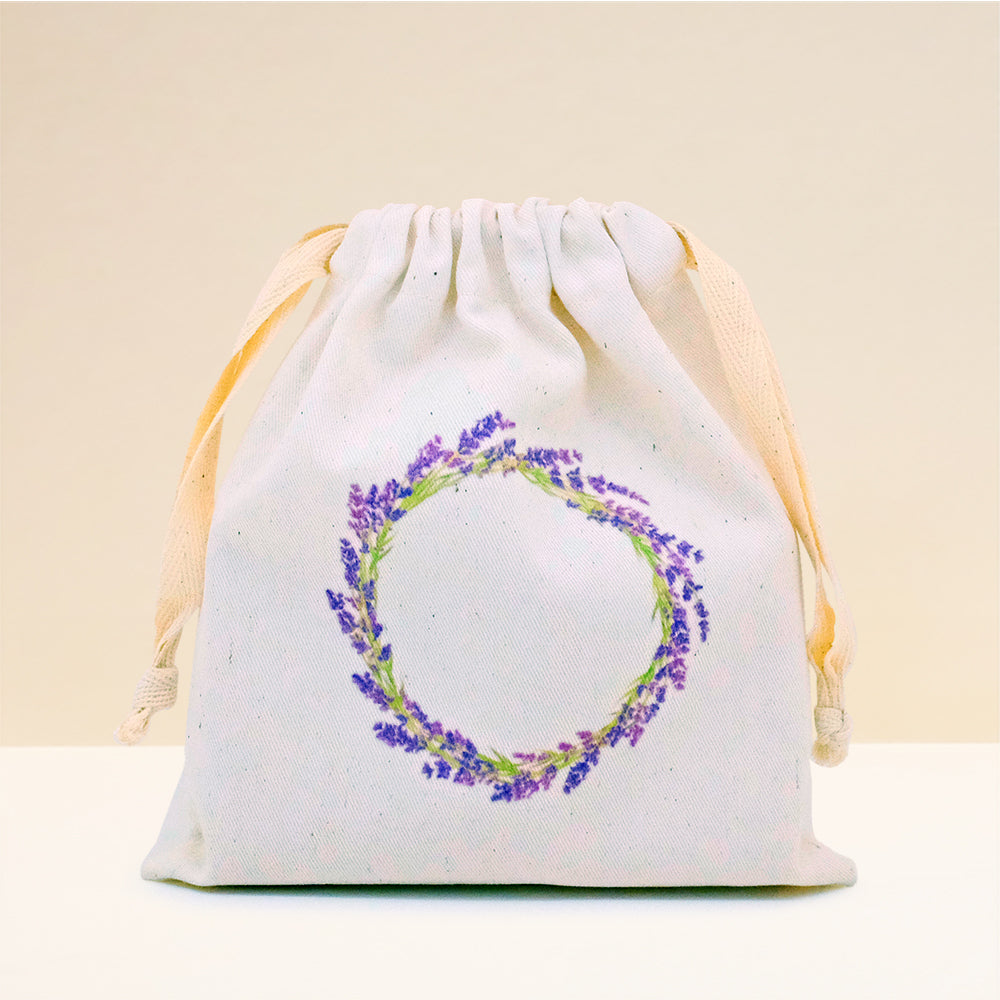 Drawstring Bag Circle Of Lavender Cb Kitchen And Dining