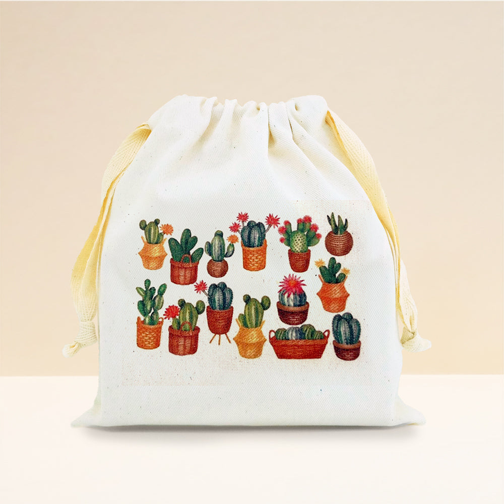 Drawstring Bag Cactus Cb Kitchen And Dining