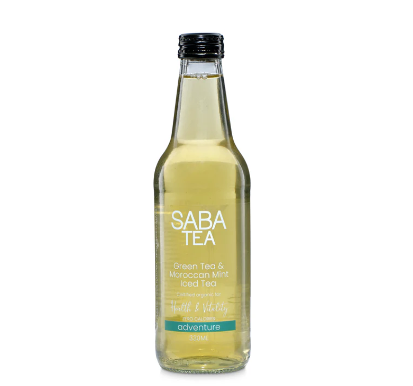 Saba Organic Iced Green Tea Morrocan Mint 330ML