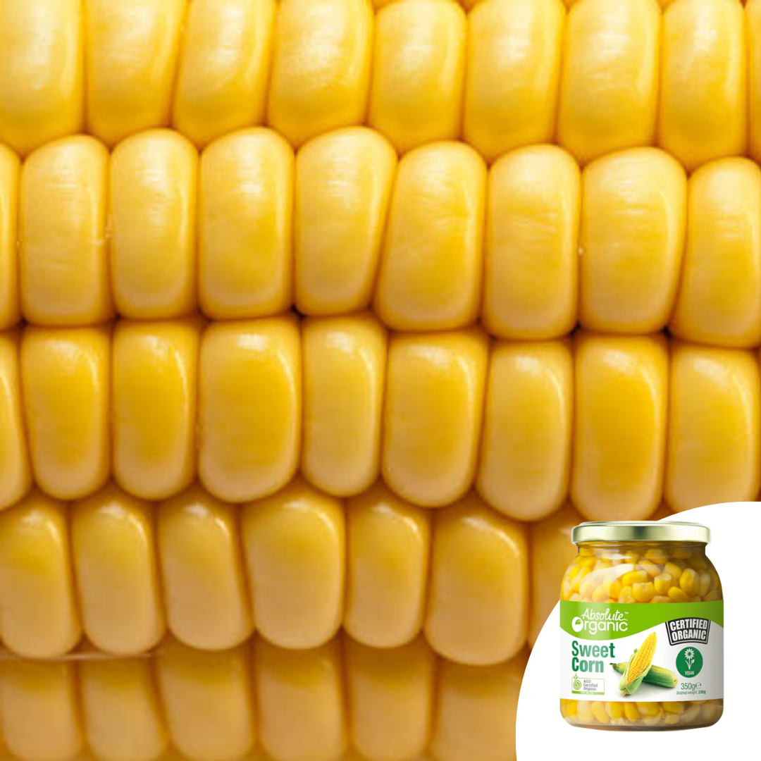 Absolute Organic Sweet Corn 350G Canned Food