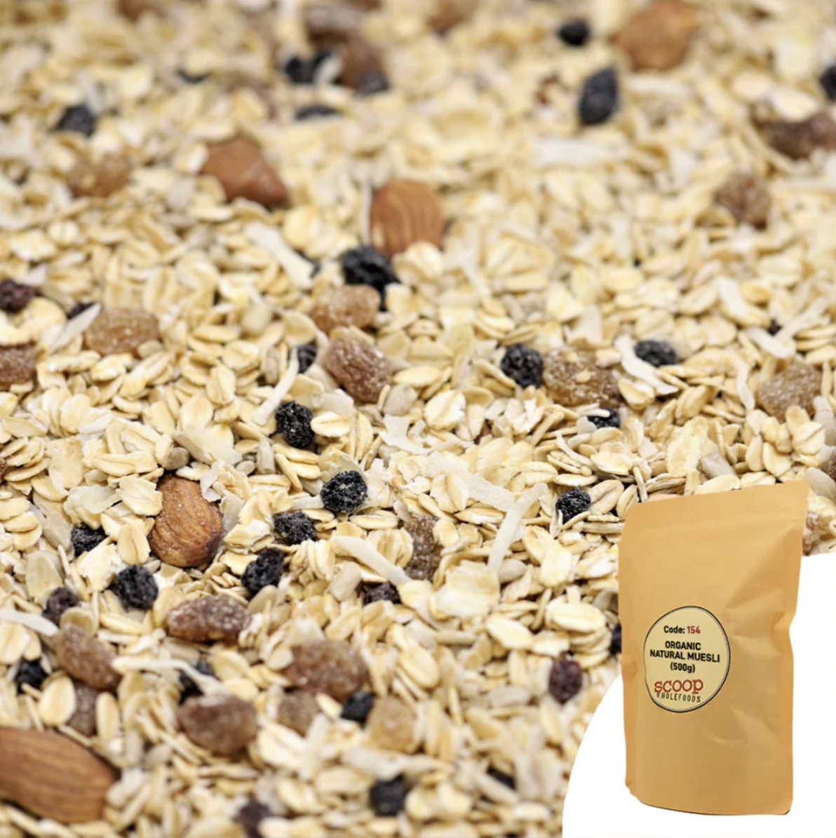 Organic Natural Muesli Pouch 500G snacks