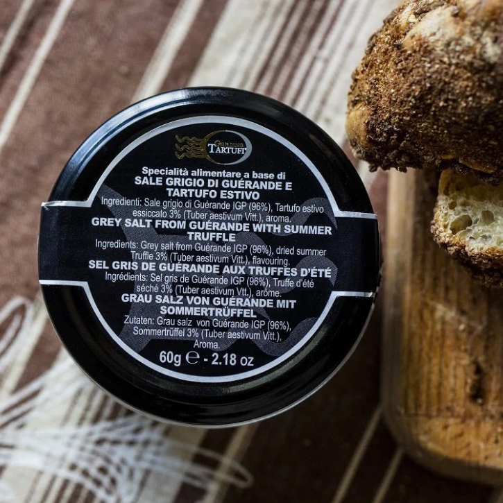 Giuliano Tartufi Grey Salt FM Guerande With Summer Truffle 60G Sauce And Paste