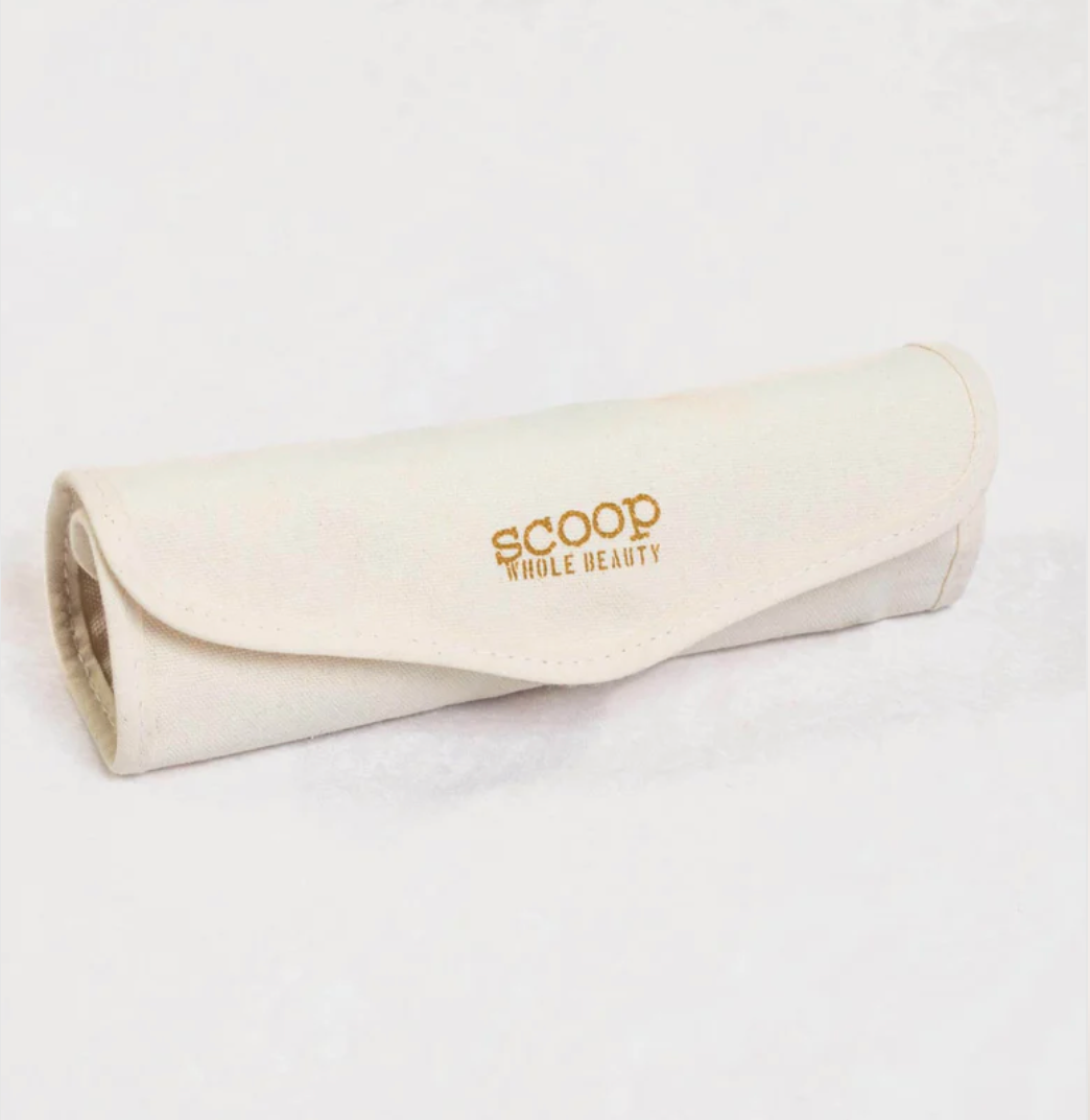 Vegan 7Pc Cosmetic Brush Set W/Canvas Bag Beauty And Bath