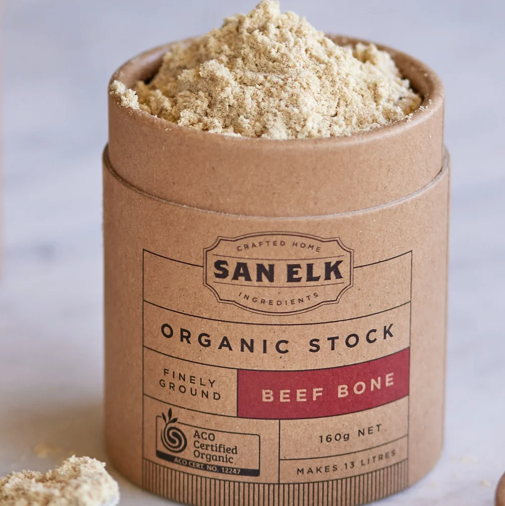 San Elk Organic Beef Bone Stock Ground 160G Seasonings And Condiments