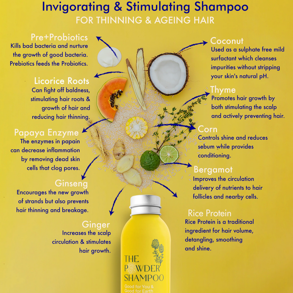 The Powder Shampoo Invigorating & Stimulating Shampoo (Thyme & Bergamot) 100G