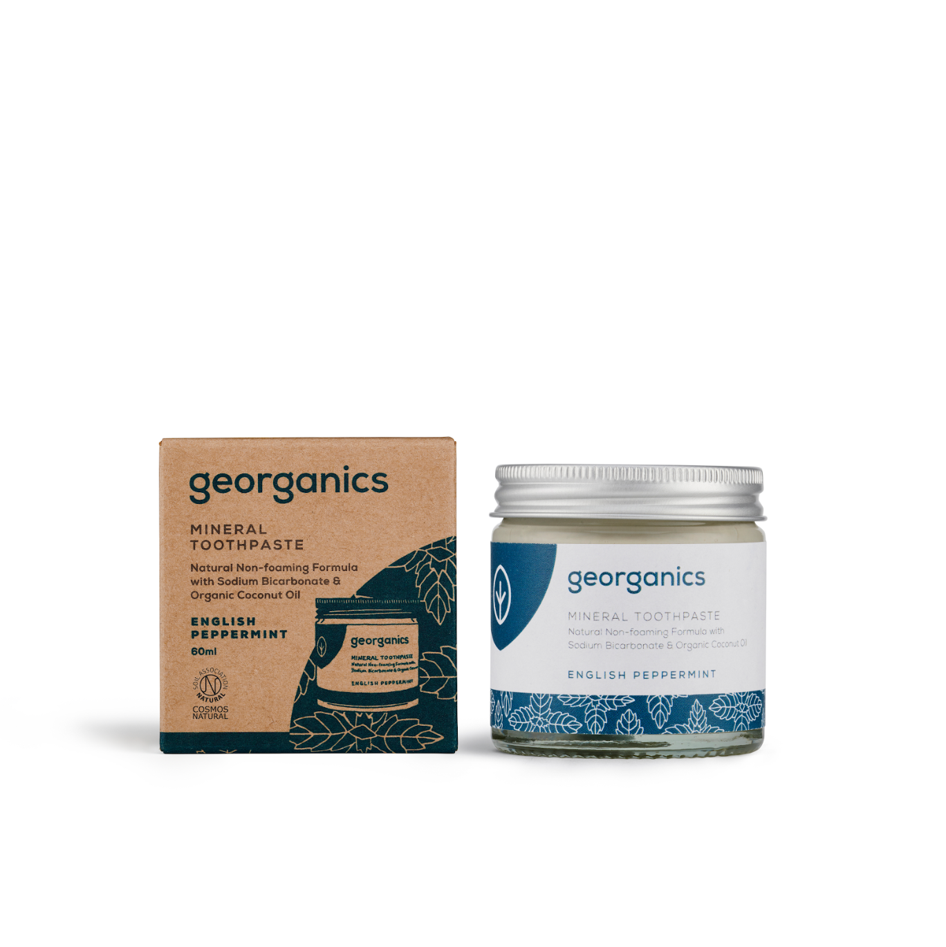 Georganics Mineral Toothpaste English Peppermint 60ML Beauty And Bath