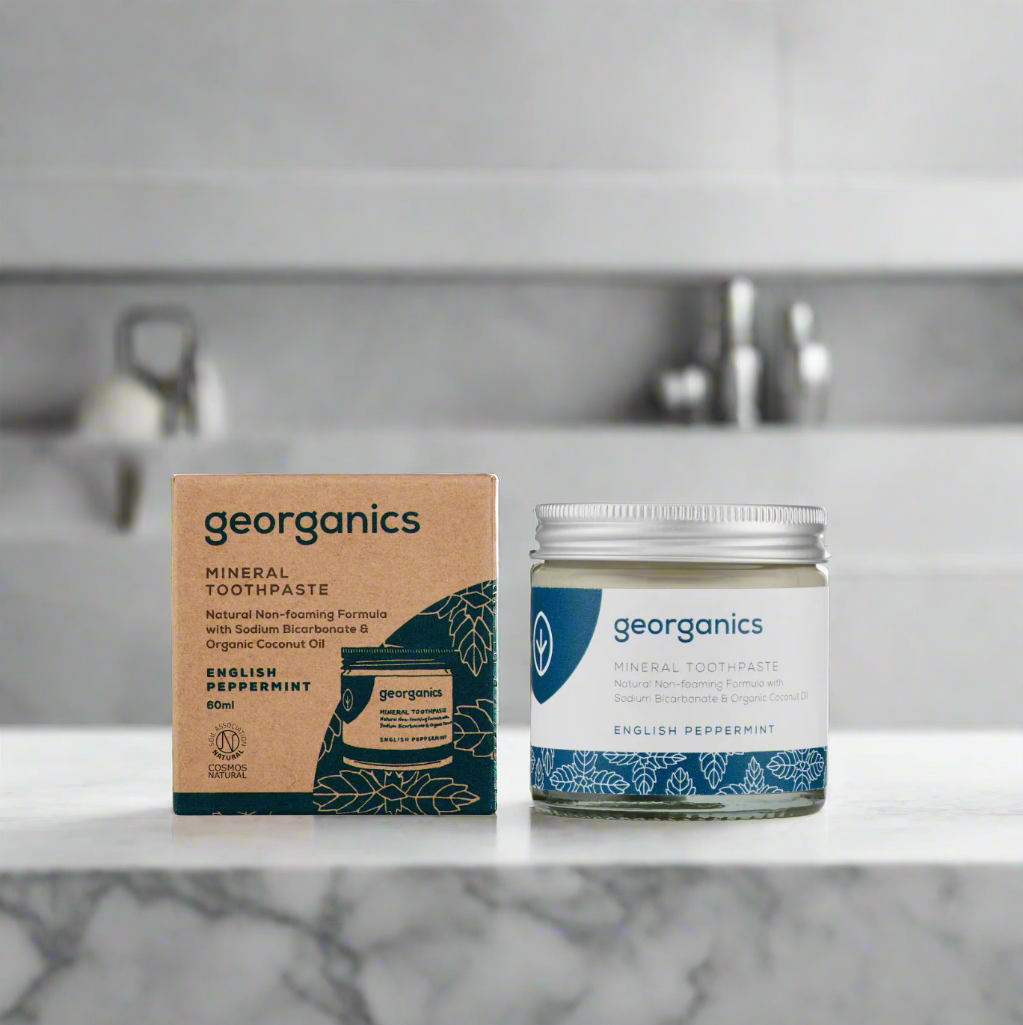 Georganics Mineral Toothpaste English Peppermint 60ML Beauty And Bath