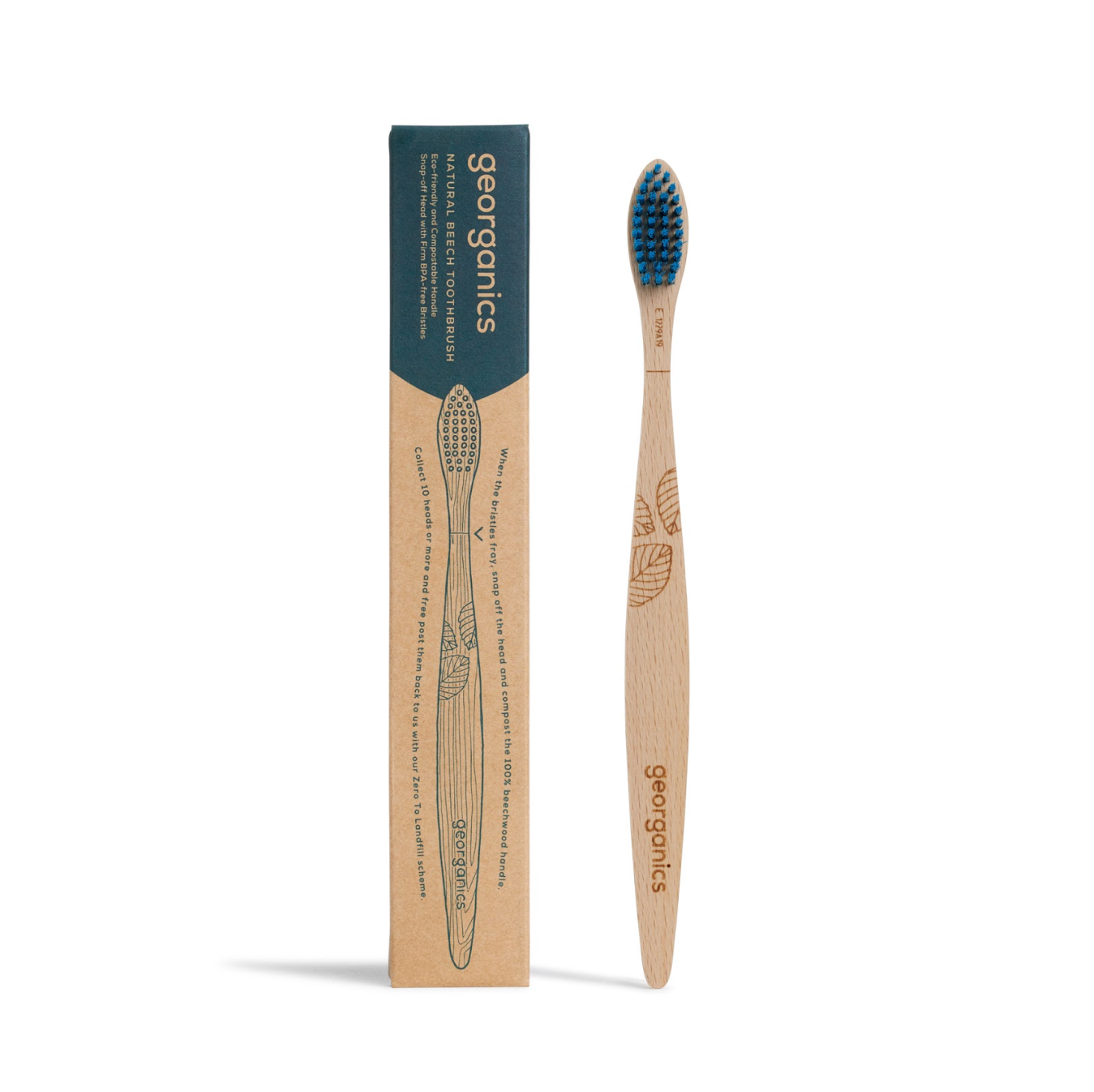 Georganics Beechwood Toothbrush Firm Beauty And Bath