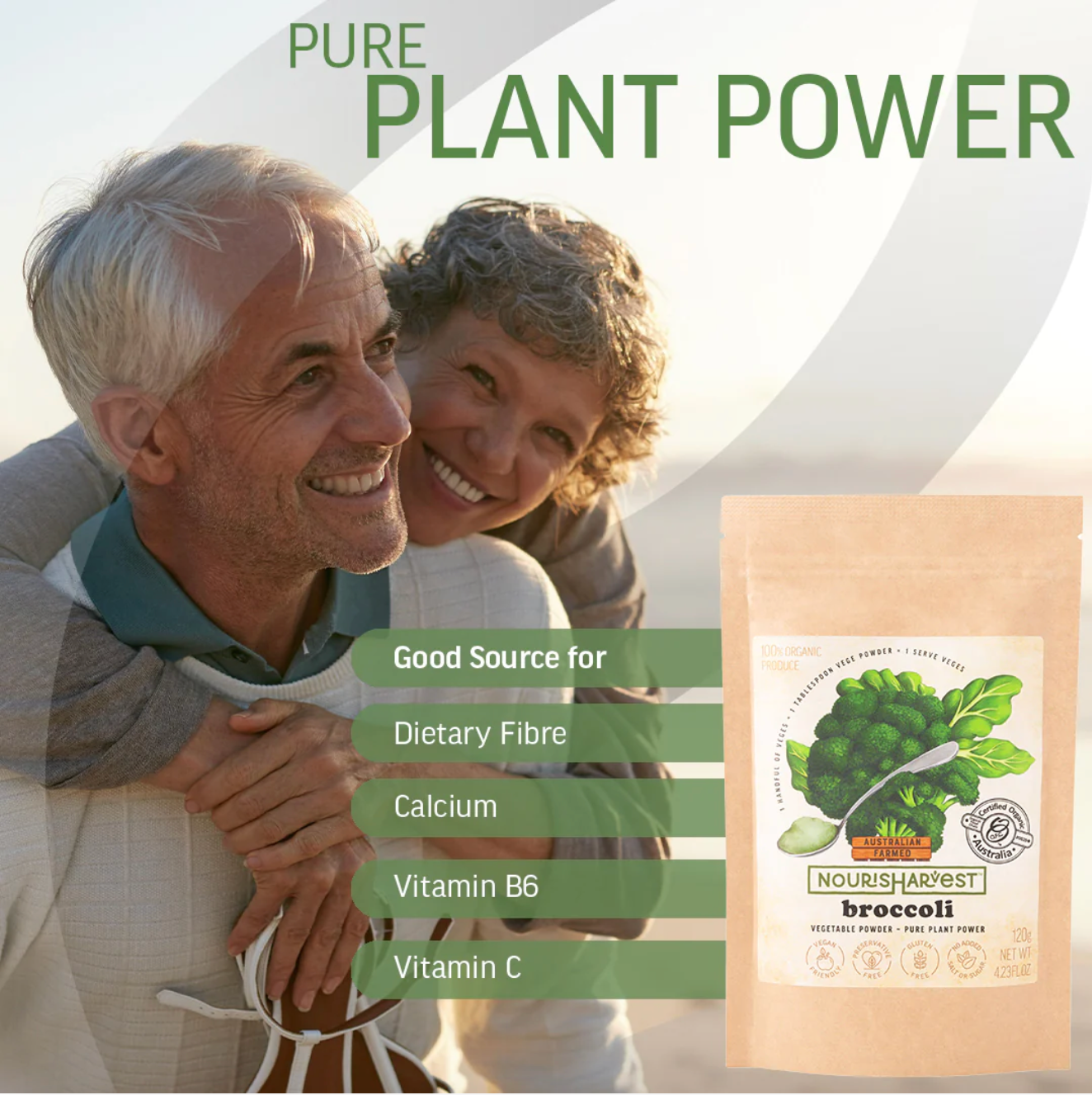 Australian Broccoli Org Veg Powder - 120G Sauce And Paste