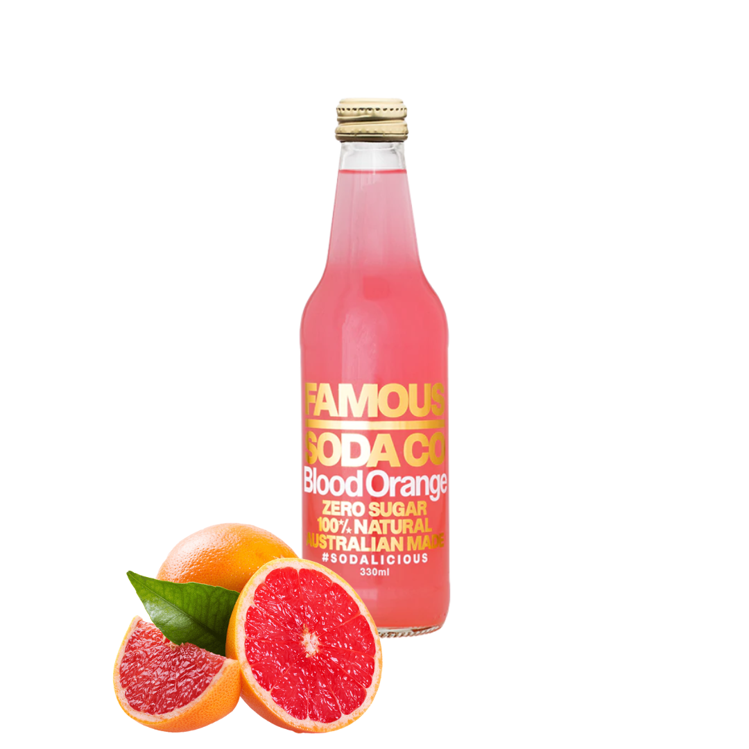 Famous Soda Co Blood Orange 330ML Drinks And Juices