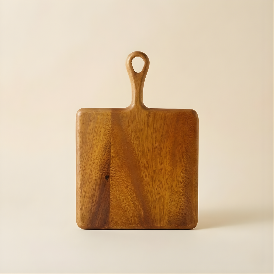 Square Serving Board With Handle 8"