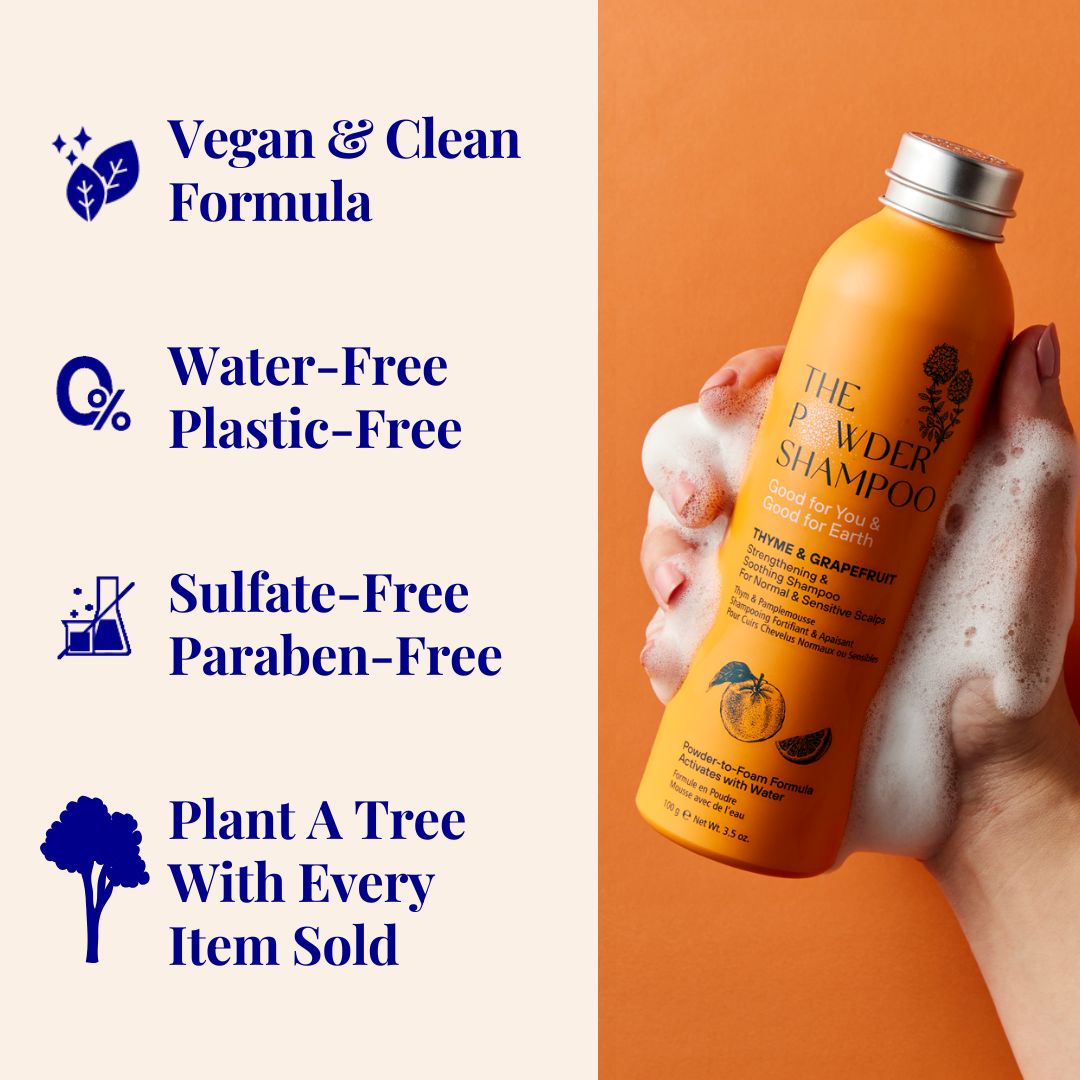 The Powder Shampoo Strengthening & Soothing Shampoo (Thyme & Grapefruit)