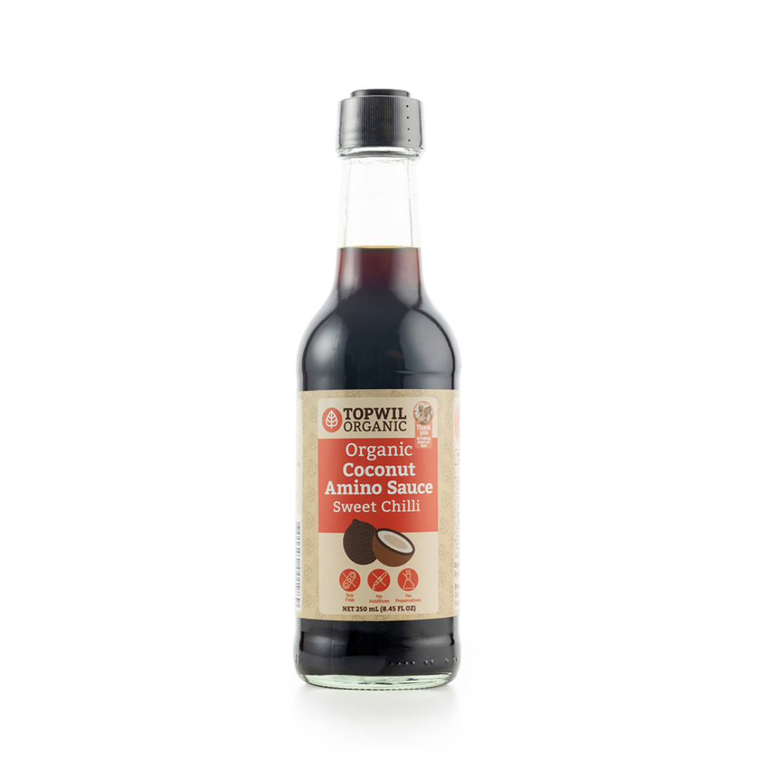 Topwil Organic Coconut Amino Sauce Sweet Chilli 250Ml