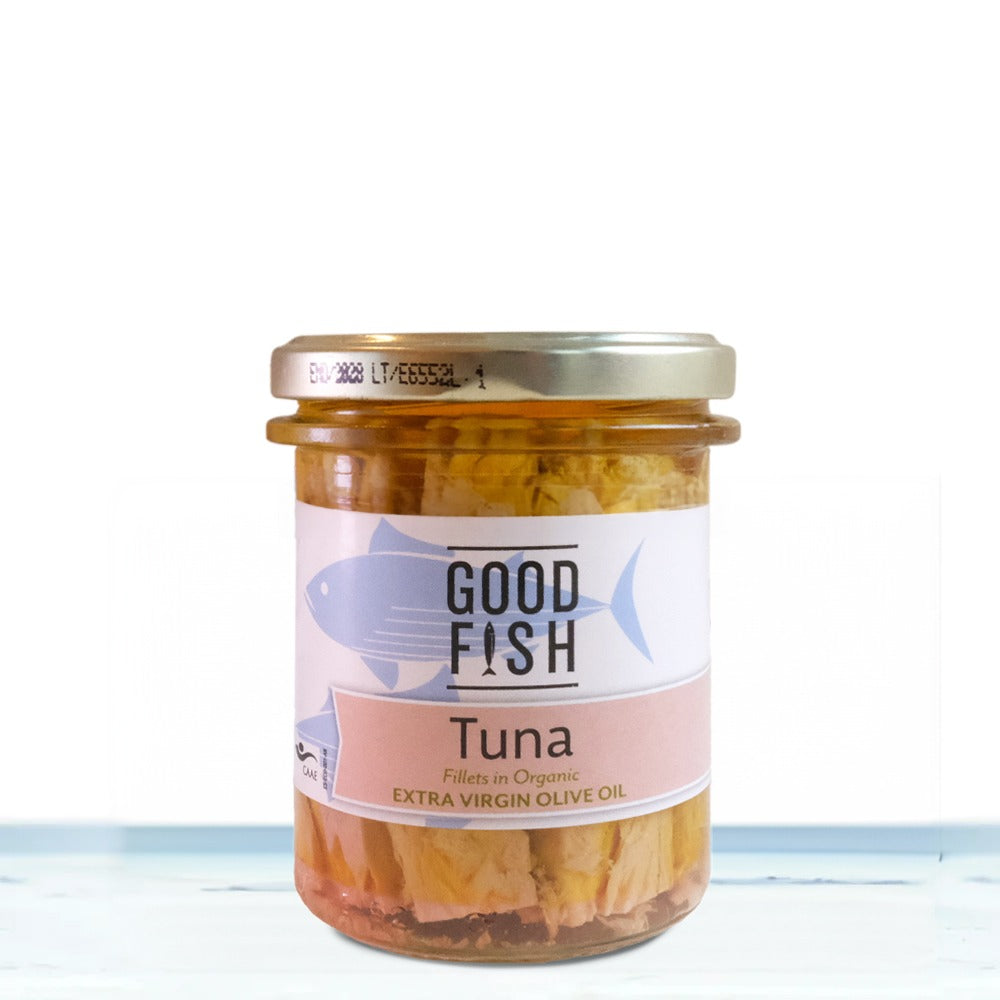 Skipjack Tuna Extra Virgin Org Olive Jar Canned Food