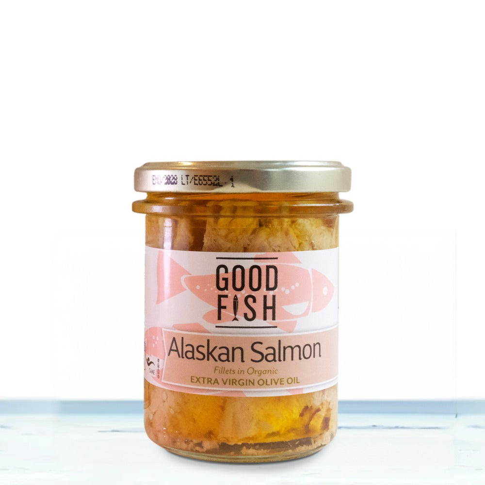 Salmon In Extra Virgin Org Olive Oil Jar Canned Food