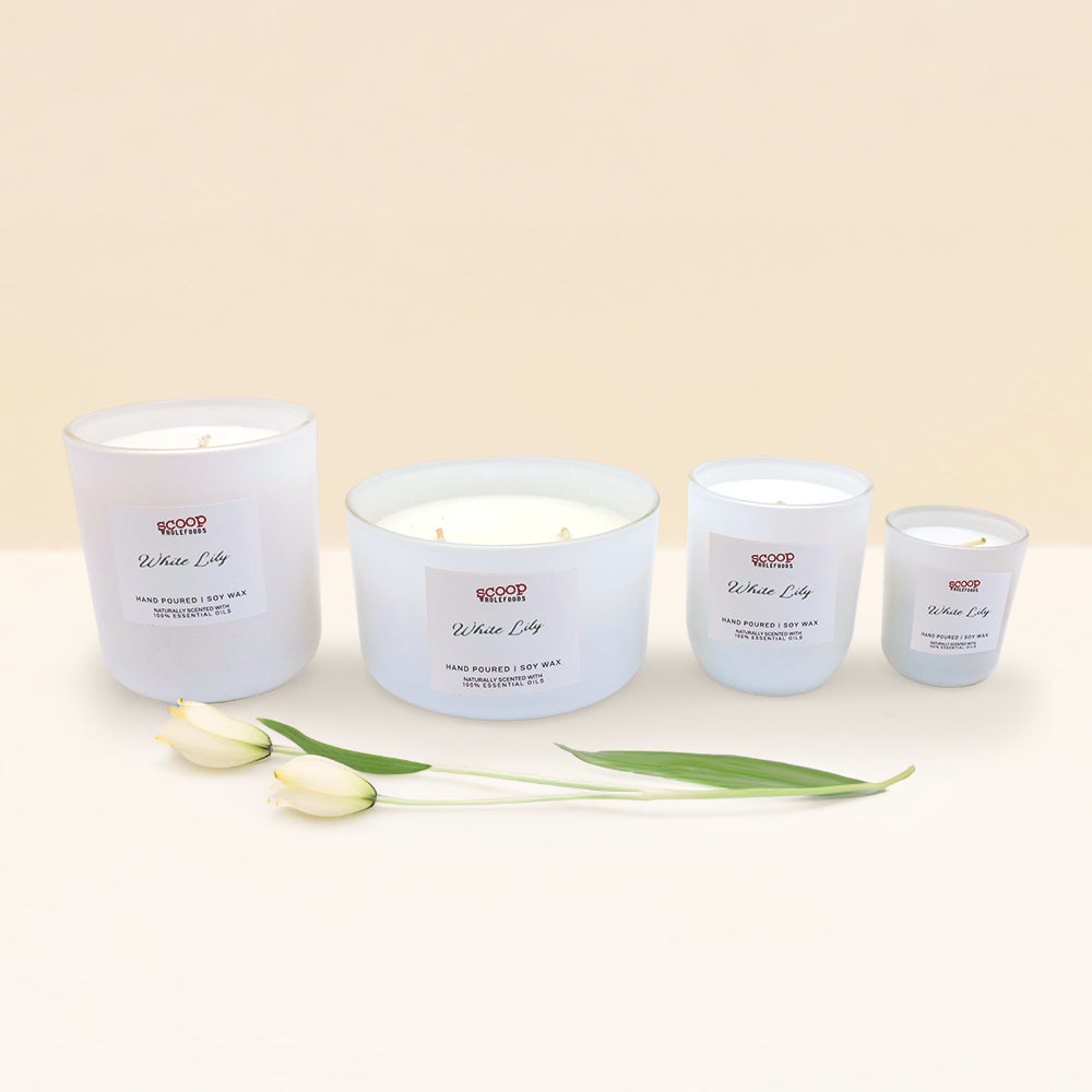 Soy Wax Candle in White Lily Home And Living