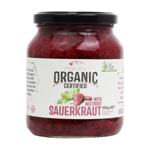 Organic Sauerkraut With Beetroot 350G Canned Food