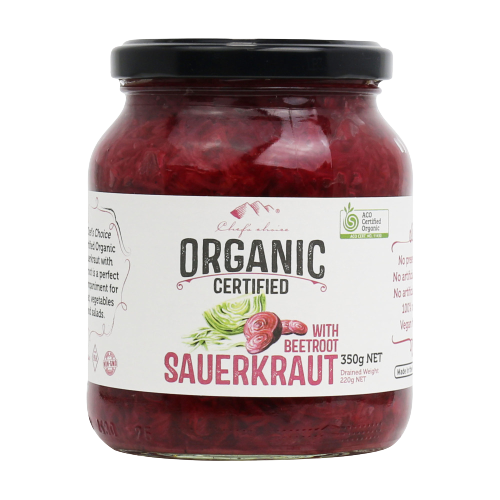 Organic Sauerkraut With Beetroot 350G