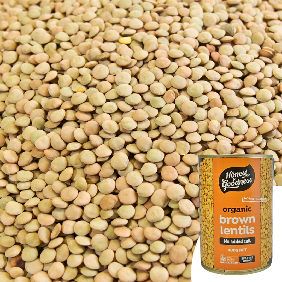 Brown Lentils 400G BPA Free Cooked Canned Food