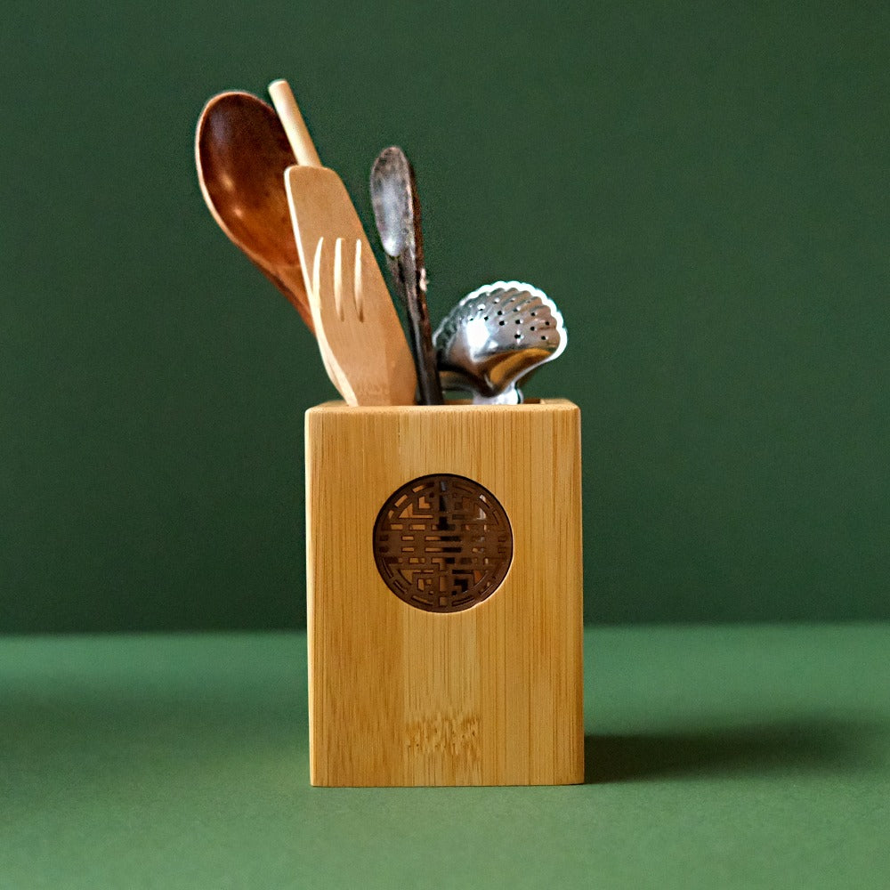 Bamboo Pen Holder Home And Living