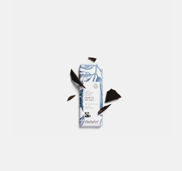 Daylesford Single Origin Sea Salt Dark Chocolate Bar 25G Chocolate