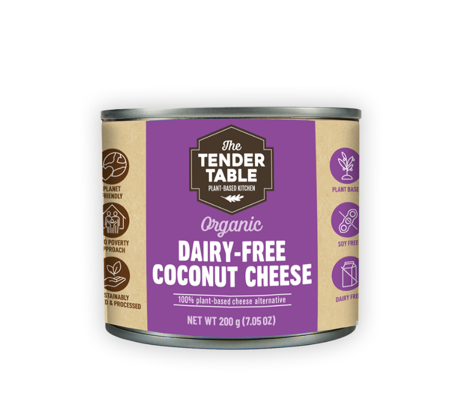 The Tender Table Organic Dairy Free Coconut Cheese 200G Sauce And Paste