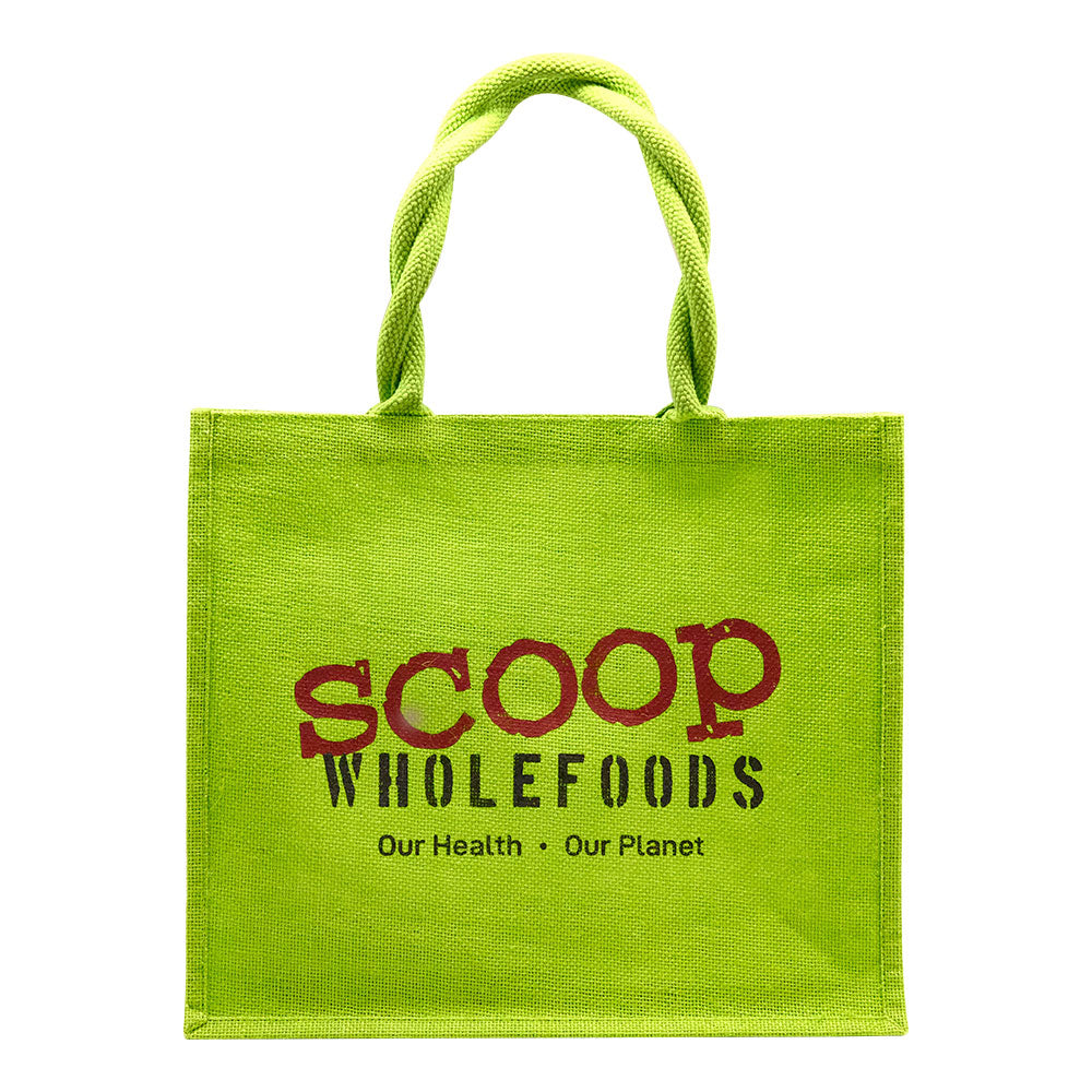 Green Hessian Large Reusable Bag