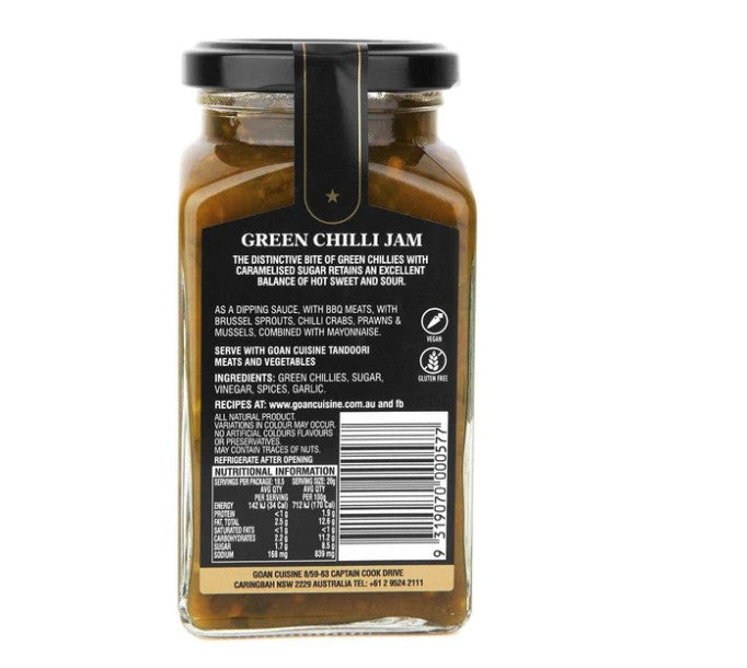 Goan Cuisine - Green Chilli Jam 260G