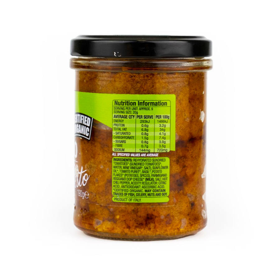Pesto Tomato 190G Jam And Spread