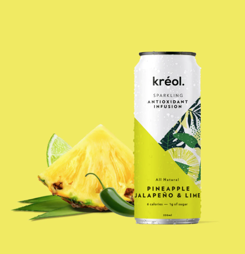 Kreol Antioxidant Infusion Pineapple Jalapeno & Lime  330ml Drinks And Juices