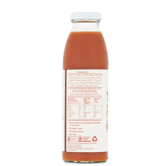 Red Blend 100% Australian Organic 350Ml Drinks And Juices