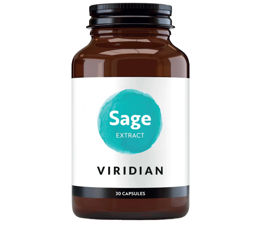 Viridian Sage Leaf Extract 600mg Veg Caps