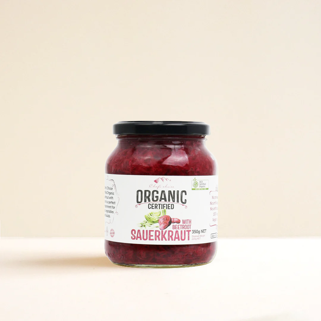 Organic Sauerkraut With Beetroot 350G Canned Food