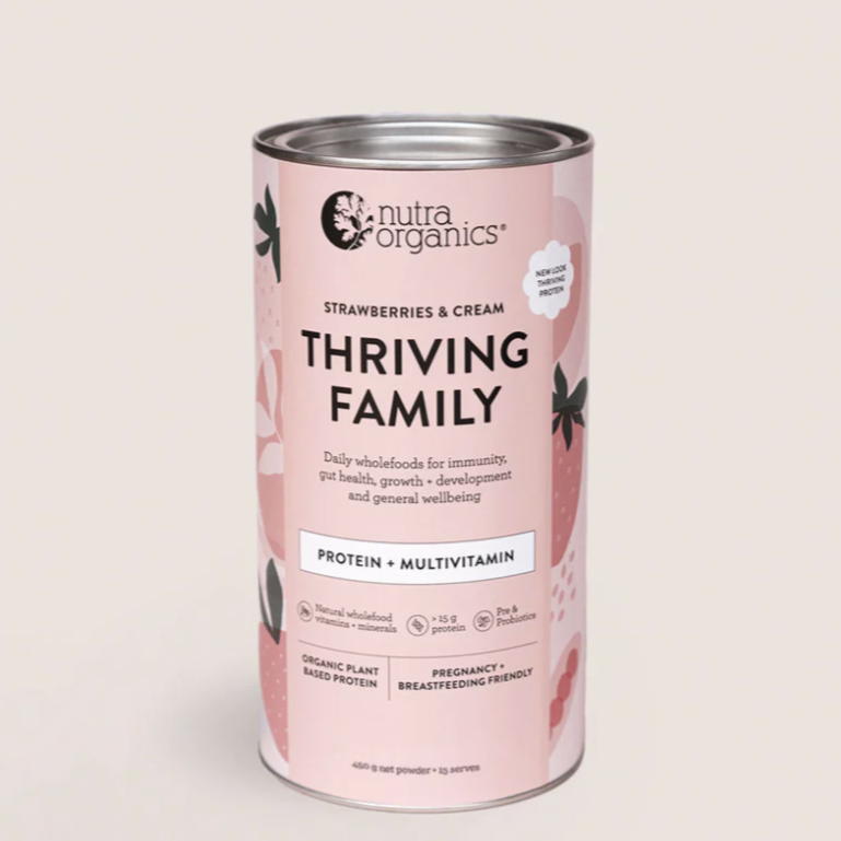 Thriving Family Protein- Strawberries & Cream 450G Superfood