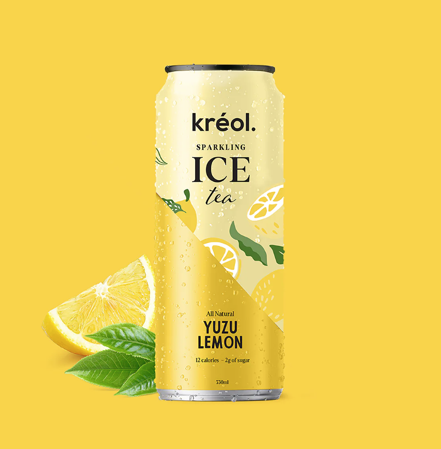 Kreol Iced Tea Yuzu Lemon 330Ml Drinks And Juices