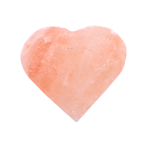 Rock Salt Massage Heart Stones (Palm Size)