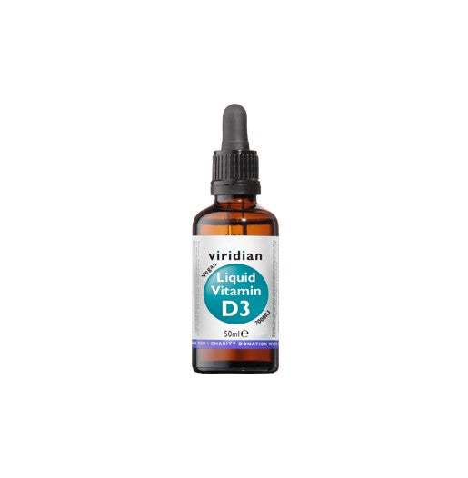 Viridian Liquid Vitamin D3 2000iu Drops 50ML