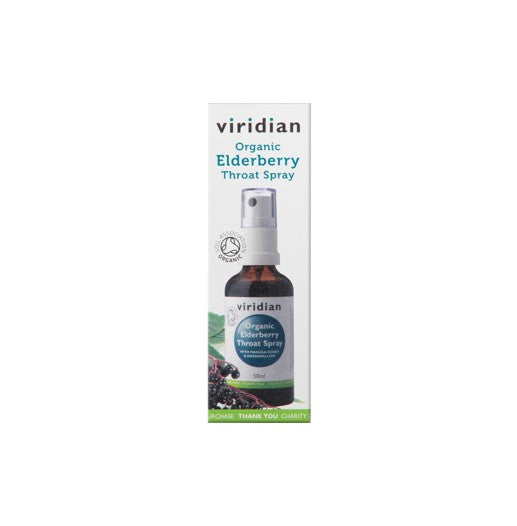 Viridian Organic Elderberry Throat Spray 50ML